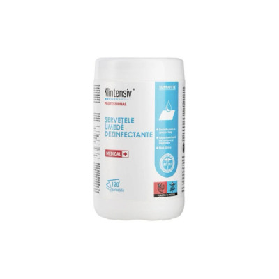 Klinomed servetele dezinfectante pt suprafețe cutie 120 buc Klintensiv