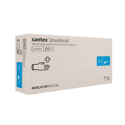 Manusi latex pudrate Santex 100 bucati