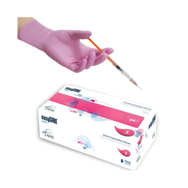 Manusi nitril pink Easycare 100 bucati