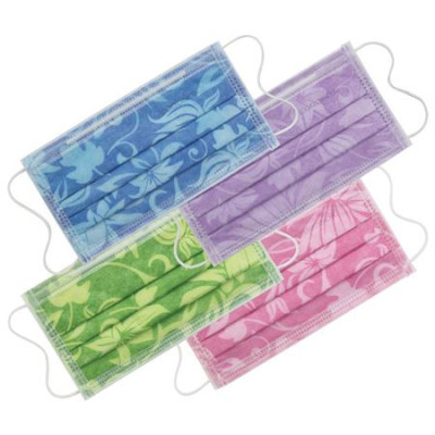 Masti medicale 4 straturi floral  Monoart Pro3 Euronda