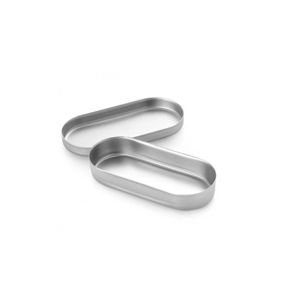 Cutie inox pentru ace si freze 9 x 4 x 2 cm