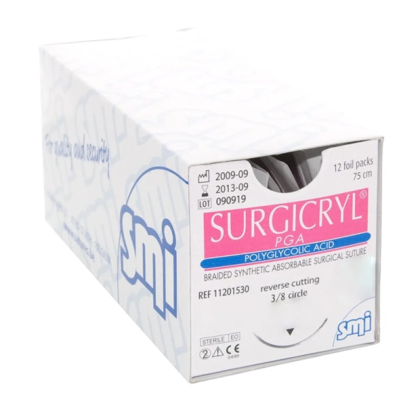 Surgicryl PGA fir resorbabil 5/0 3/8 DS16 cutie 12 fire SMI
