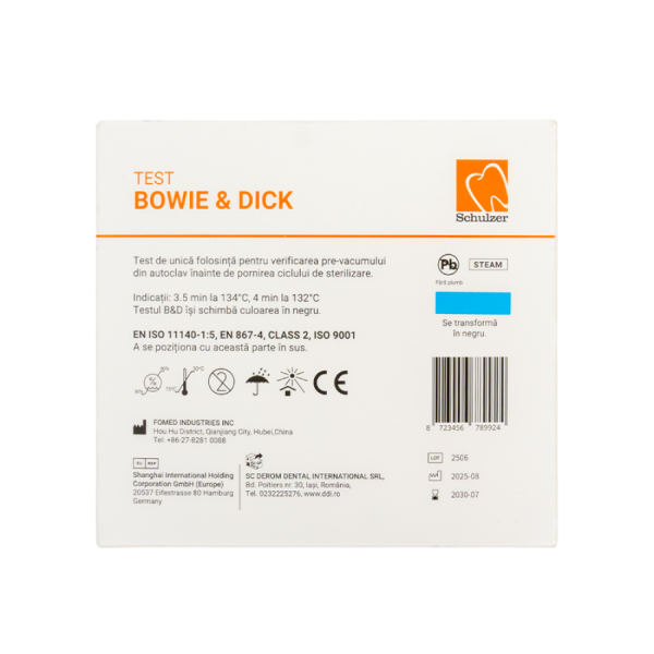 Bowie dick test Schulzer