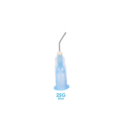 Vârfuri aplicatoare seringa flow 25g albastre