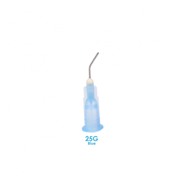 Vârfuri aplicatoare seringa flow 25g albastre