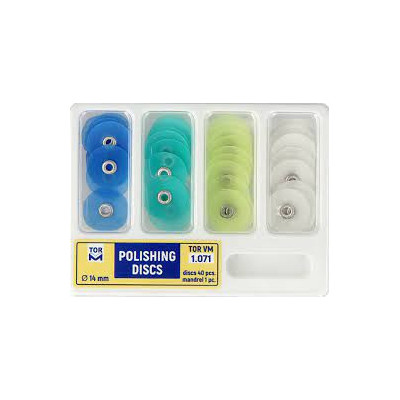 Discuri finisare kit 40 bucati + mandrina 14mm  1.071 TOR VM