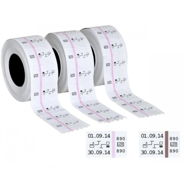 Etichete autoadezive pentru sterilizare aburi 26x16mm 500 buc