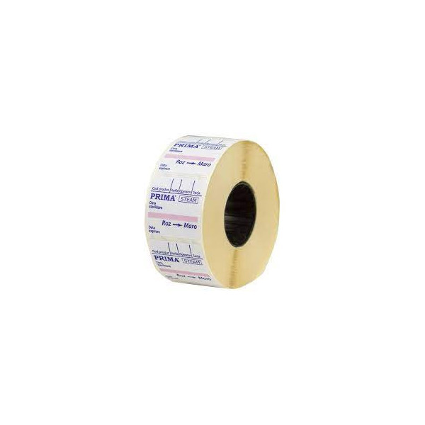 Etichete dublu adezive pentru sterilizare cu abur PRIMA 29X28 mm