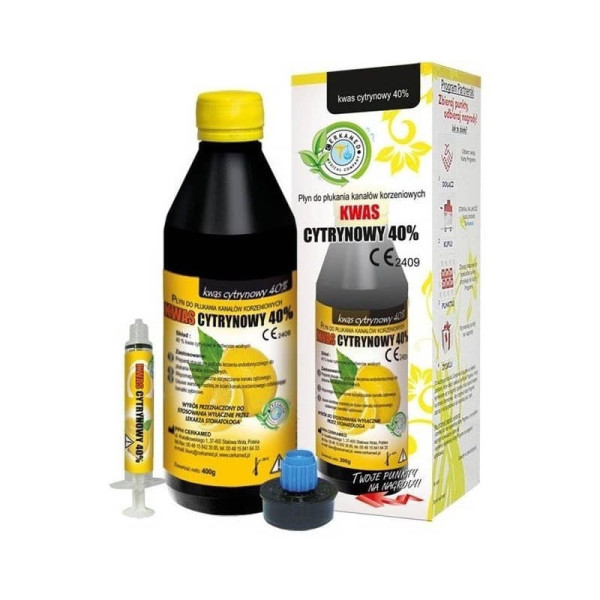 Acid citric 40% lichid pentru clatire canale radiculare 200 ml