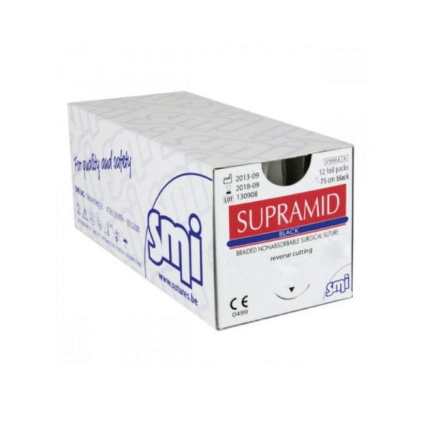 Fir sutura Supramid 4/0 DS19 cutie 12 bucati SMI